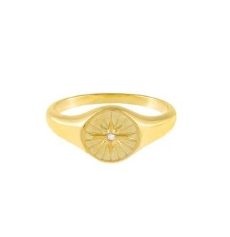 Anneaux de signet en argent sterling sur mesure pour femmes Anneaux de signet en or 18K pour femmes