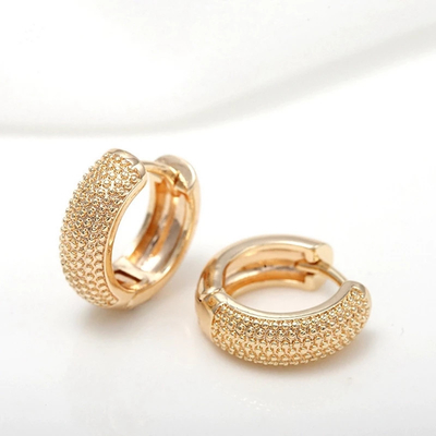 Eco-friendly 18K plaqué en or multi petits points perles boucles d'oreilles pour femmes filles 2021