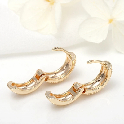 Eco-friendly 18K plaqué en or multi petits points perles boucles d'oreilles pour femmes filles 2021