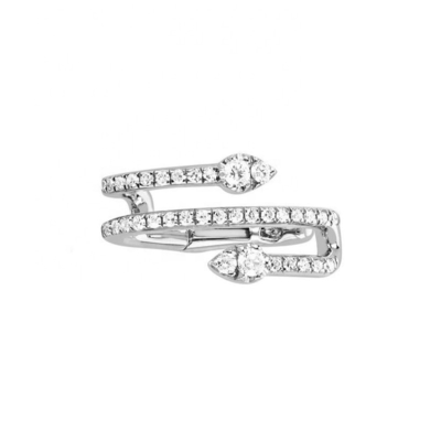 Manche d'oreille à déchirure en diamant en argent sterling 925 pour les options de placage de mariage