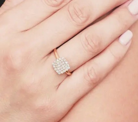 2024 Anneaux Brésilien Pave Blanc CZ Anneaux en argent pour bijoux de qualité