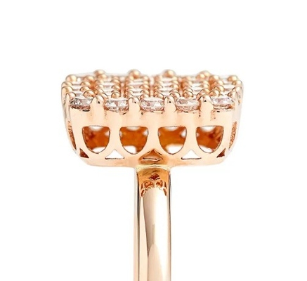 2024 Anneaux Brésilien Pave Blanc CZ Anneaux en argent pour bijoux de qualité
