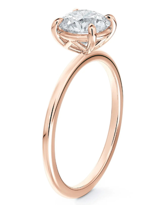 925 argent brésilien rond blanc CZ bague de fiançailles bijoux de qualité