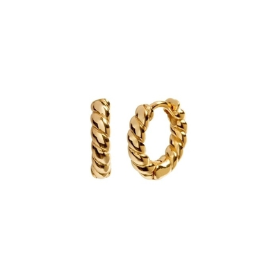 Déclaration en or 18K Boucle d'oreille Déclaration 925 Boucles d'oreilles en argent sterling