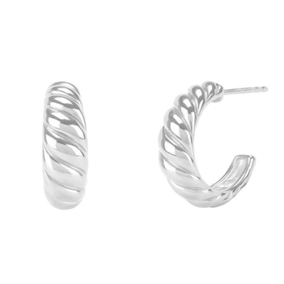 Boucles d'oreilles croissant 18K plaqué en or argent croissant boucles d'oreilles