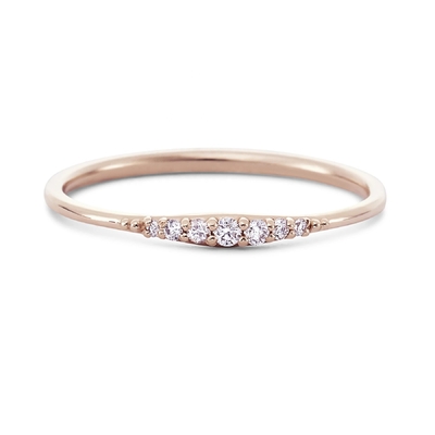 Simplement plaqué en or 14K, fait à la main, empilé, mince, 925 sterling.