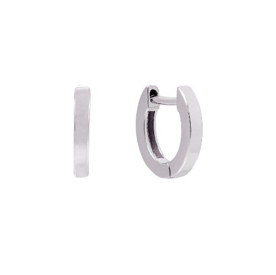 Des boucles d'oreilles unisexes en argent sterling 925 avec plaque d'or 18K