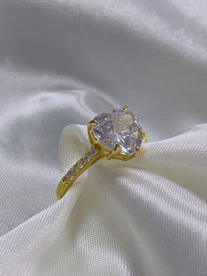 Technologie d'insertion de micro-insert Découpe de cœur CZ pierre 925 argent sterling Anneaux de fiançailles