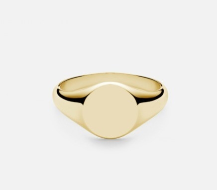 18K plaqué en or personnalisé gravure Signet 925 Sterling Argent Unisexe joyaux fins bagues