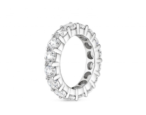Anneaux de l'éternité en argent sterling 925 Anneaux de l'éternité en argent sterling 925 Anneaux en rhodium plaqués Anneaux faits à la main bijoux techniques