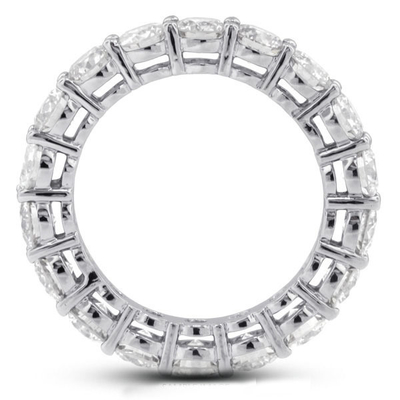 925 Sterling Silver 4mm CZ Eternity Band Ring Eco-Friendly Oui Plaqué en or rose