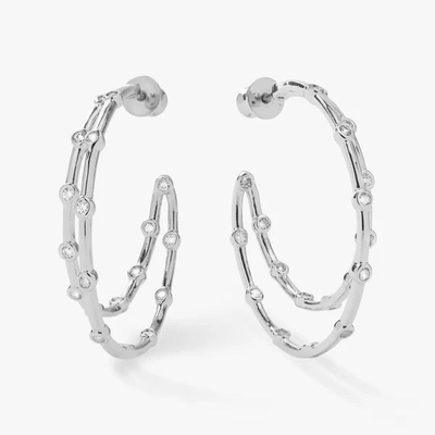 Boucles d'oreilles en zirconium cube blanc ensemble de biselles boucles d'oreilles jumelles 18K or