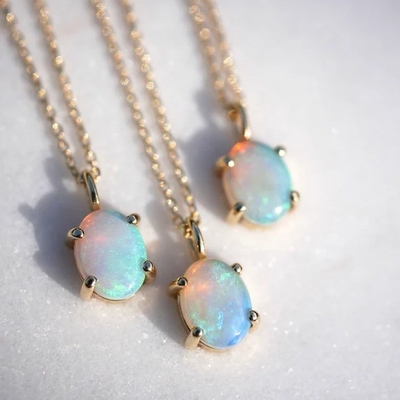 Collier en or 18K plaqué à la main