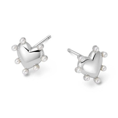 Des boucles d'oreilles en forme de cœur Des boucles d'oreilles en forme de cœur Des boucles d'oreilles en forme de cœur Des boucles d'oreilles en forme de cœur Des boucles d'oreilles en 925 Sterling Silver 14K Gold Pour les filles