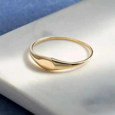 925 Sterling Silver 18K Gold Plated Band Rings bijoux pour femmes homme accessoires unisexe
