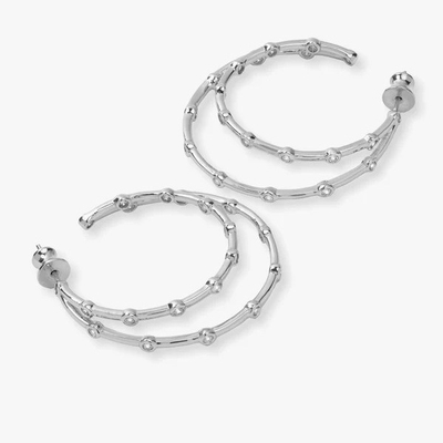Boucles d'oreilles en zirconium cube blanc ensemble de biselles boucles d'oreilles jumelles 18K or