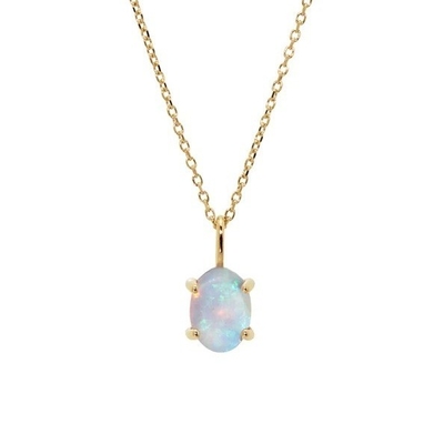 Collier en or 18K plaqué à la main