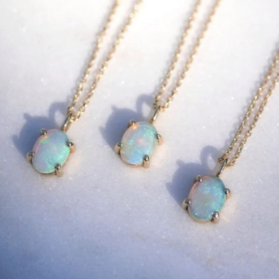 Collier en or 18K plaqué à la main