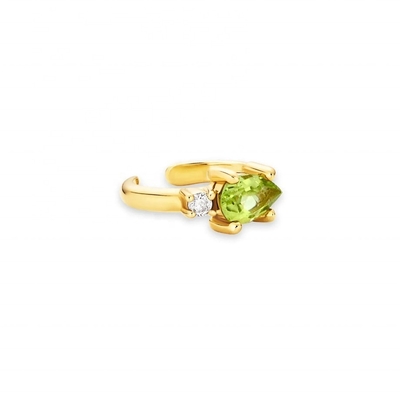 Des boucles d'oreilles en or 18K plaqué 925 argent sterling