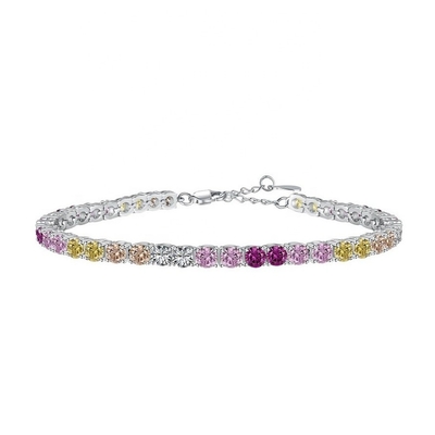 Bracelet de tennis en argent sterling pour femmes