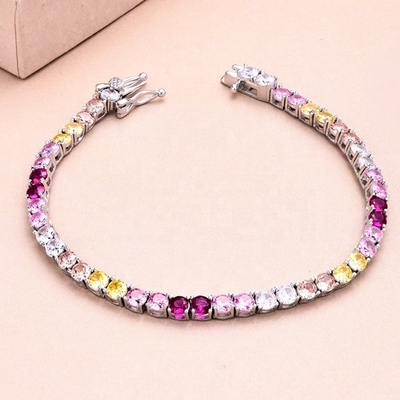 Bracelet de tennis en argent sterling pour femmes