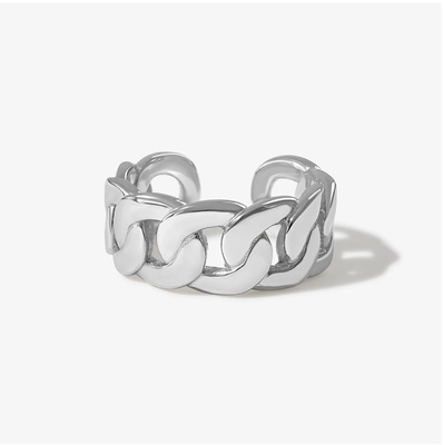 S925 Joaillerie argentée 14K or jaune Chaîne ouverte Chunky
