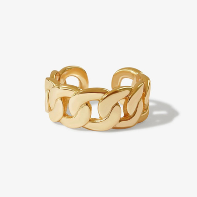 S925 Joaillerie argentée 14K or jaune Chaîne ouverte Chunky