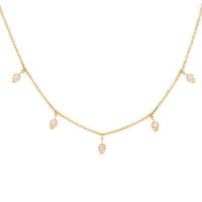 Chaîne dorée de 18 carats 925 Sterling Silver Collier fin pour femmes