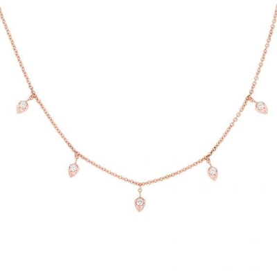 Chaîne dorée de 18 carats 925 Sterling Silver Collier fin pour femmes