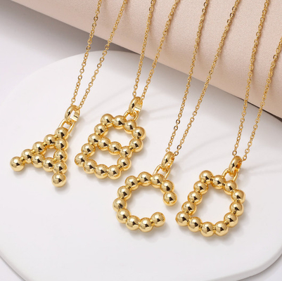 Lettre personnelle à bulles Pendants de mode bijoux