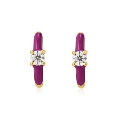 Neon Turquoise émail Micro Pave CZ Bonbons Coloriées Fille Femmes Boucles d'oreilles Eco-friendly Oui