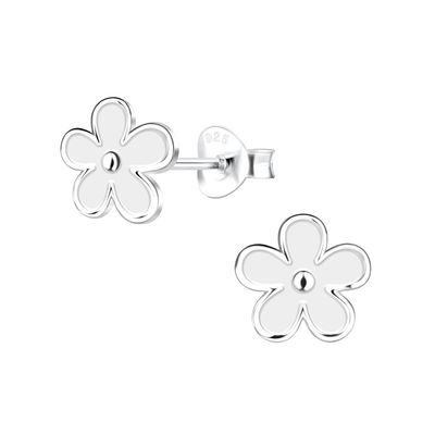 Boucles d'oreilles à clous hypoallergéniques pour enfants en argent sterling 925 plaqué or 18 carats