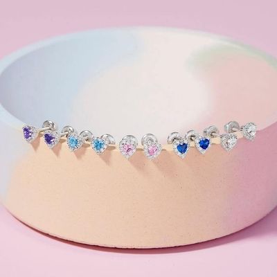 Des boucles d'oreilles en argent sterling 925 14K plaqué en or