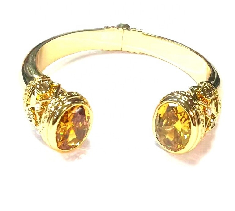Bracelet en pierre CZ 18K or Bracelet de tennis Cube Zirconia ECO cuivre et cuivre Bracelet