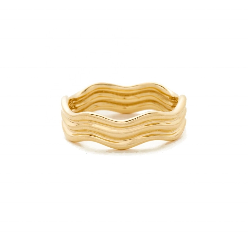Une bague en or 14K pour hommes et femmes