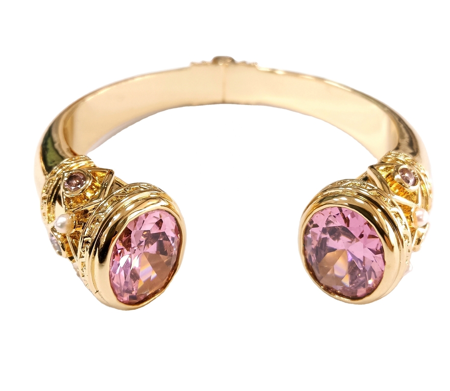 Type religieux Autres bijoux en argent pierres de granit Brass Bracelet Bracelet Manche de placage