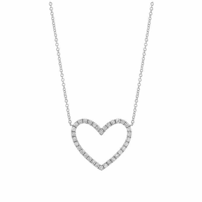 Collier d'amour en argent de 925 pour une petite amie