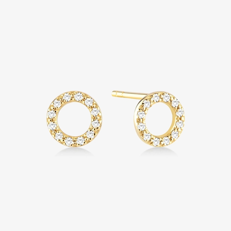 Anneaux à oreille classique en argent sterling pour filles
