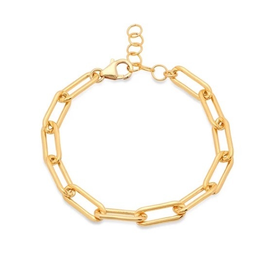 Bracelet en laiton épais 18K Chaîne en or pour hommes et femmes de différentes longueurs par Karen
