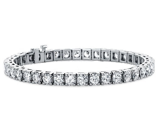 925 Sterling Silver Gold Plated 3mm Moissanite Diamant Bracelet de tennis de pierre couleur en option
