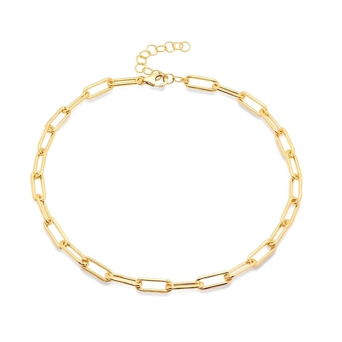 Chaîne dorée 18K pour hommes et femmes Colliers en acier inoxydable de mode épais