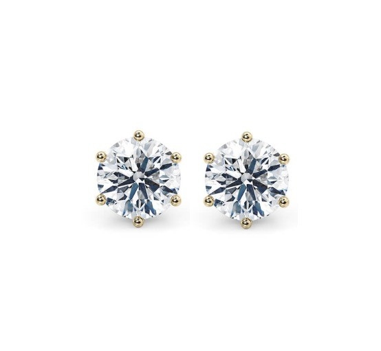 Des boucles d'oreilles en argent 925 en argent 18K en zirconium