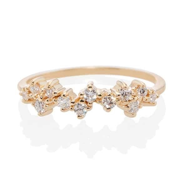 925 bijoux en argent sterling mini claire CZ bagues pour femmes
