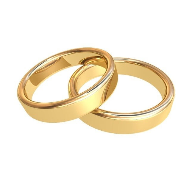 Taille US 5 Conception personnalisée Confort Fit Or Plated Plain Silver Wedding Rings pour Aucune pierre
