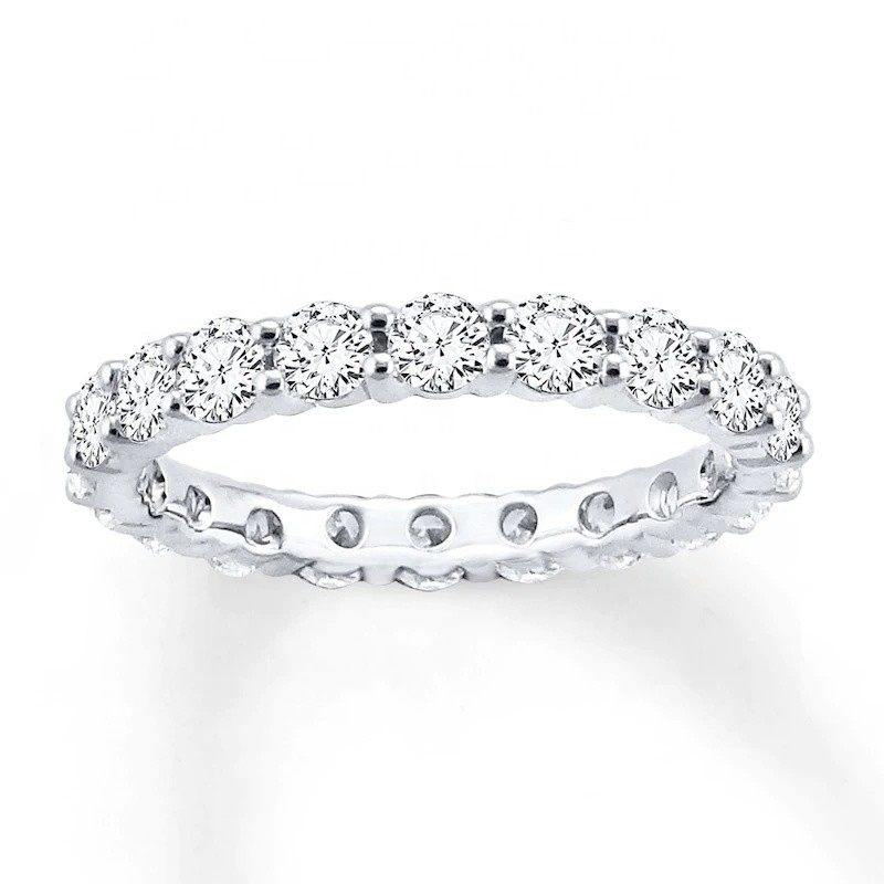 925 Sterling Silver CZ Simulé Saphir Ensemble d' anneaux empilables avec taille personnalisée
