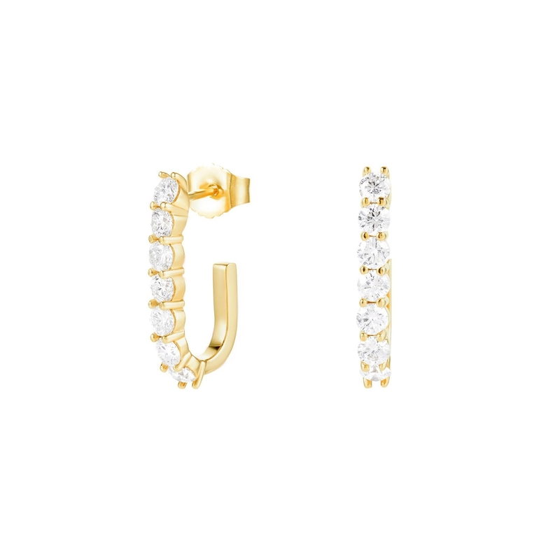 Des boucles d'oreilles à la mode 925 Sterling Silver 14k Gold Boucles d'oreilles à la mode pour femmes Jeunes Jeux