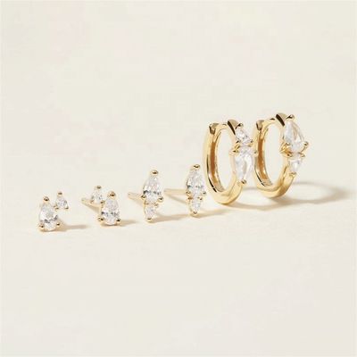 Des boucles d'oreilles à la mode en argent sterling 925