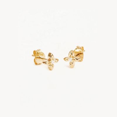 Boucles d'oreilles à clous en argent sterling 925 en forme de fleur, petite taille, pour un usage quotidien