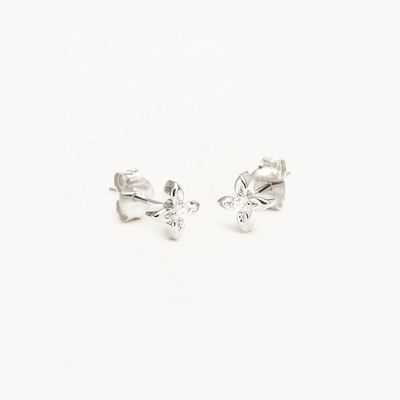 Boucles d'oreilles à clous en argent sterling 925 en forme de fleur, petite taille, pour un usage quotidien