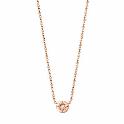 Collier en or plaqué 925 Sterling Silver Starburst Diamond Disc Pendant Collier pour le port quotidien